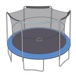 Trampoline Enclosure Safety Netting Sleeve Nets for Arched Poles